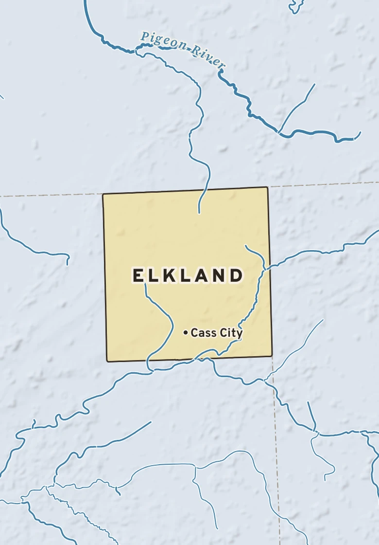 Atlas plate of Elkland, Michigan.