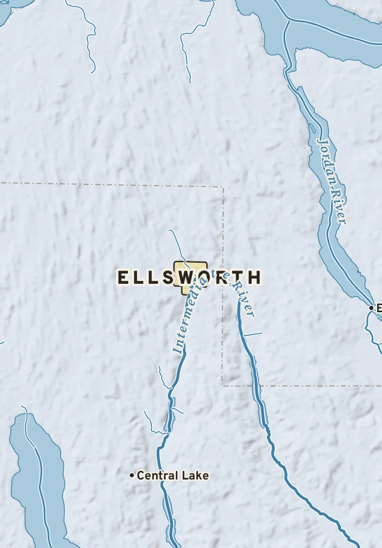 Atlas plate of Ellsworth, Michigan.