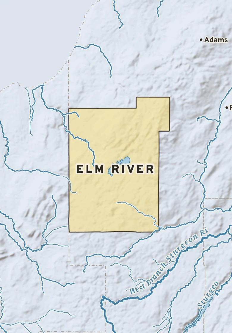 Atlas plate of Elm River, Michigan.