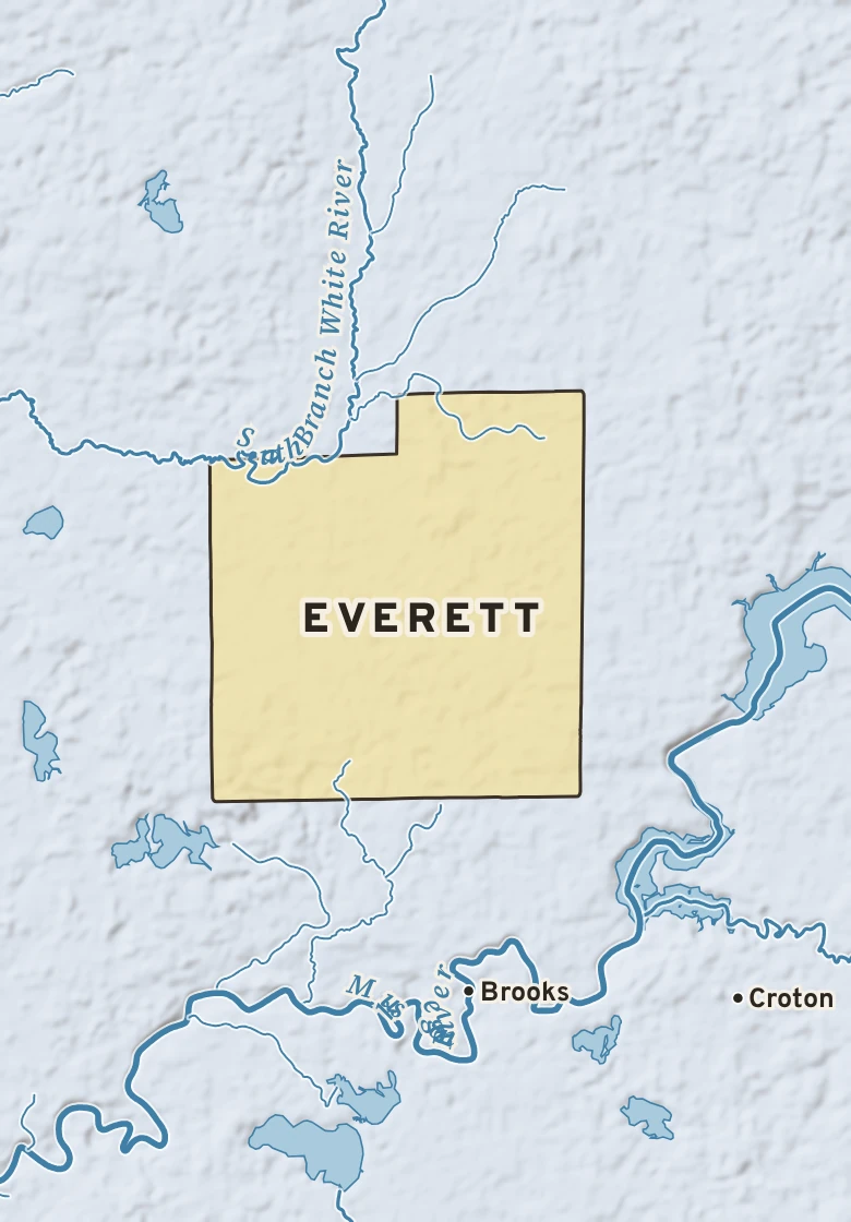 Atlas plate of Everett, Michigan.