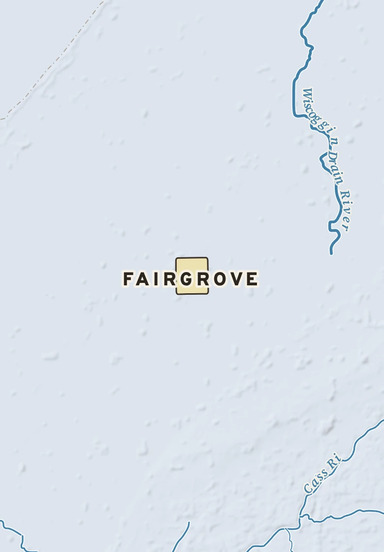 Atlas plate of Fairgrove, Michigan.