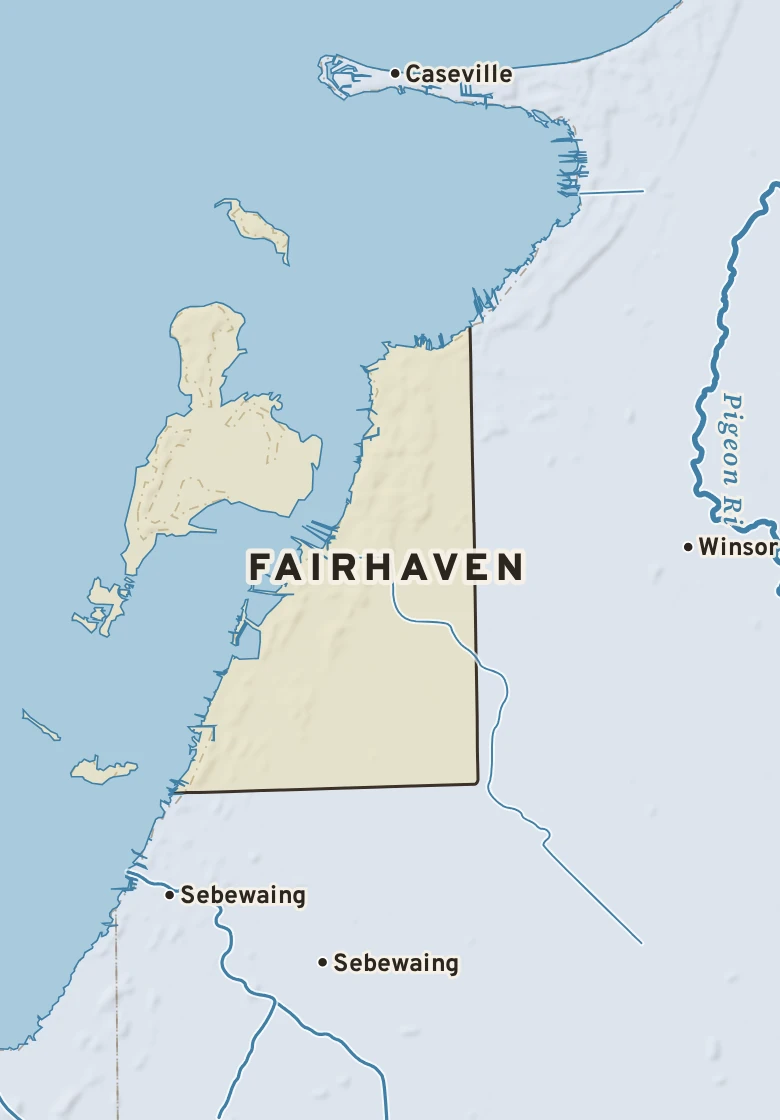 Atlas plate of Fairhaven, Michigan.