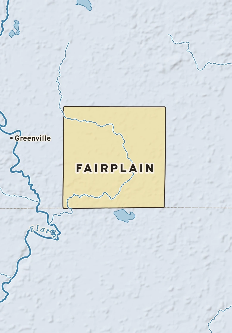 Atlas plate of Fairplain, Michigan.