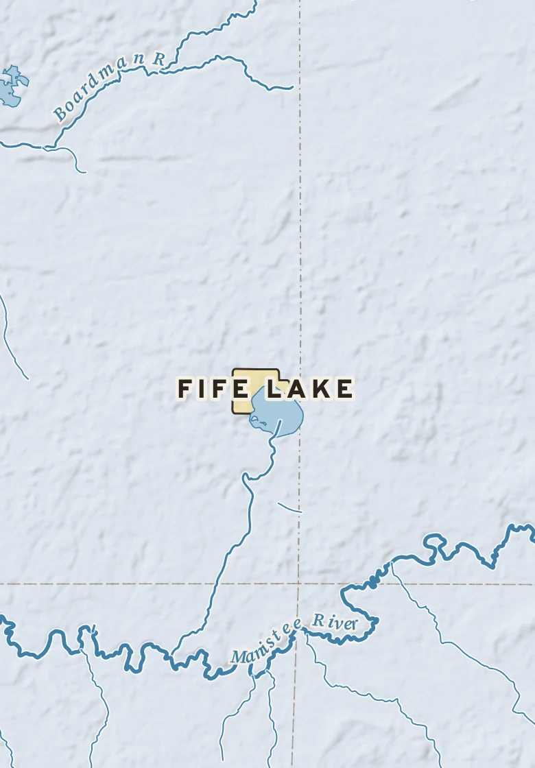 Atlas plate of Fife Lake, Michigan.