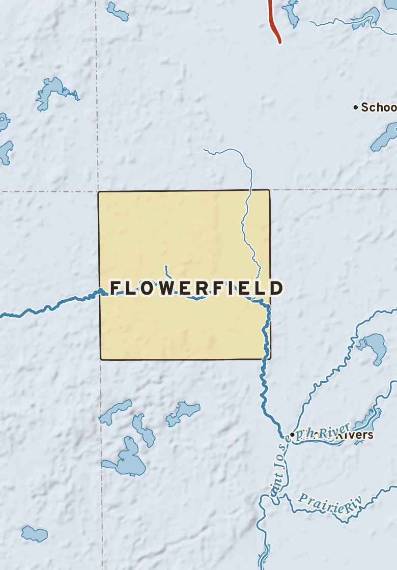 Atlas plate of Flowerfield, Michigan.