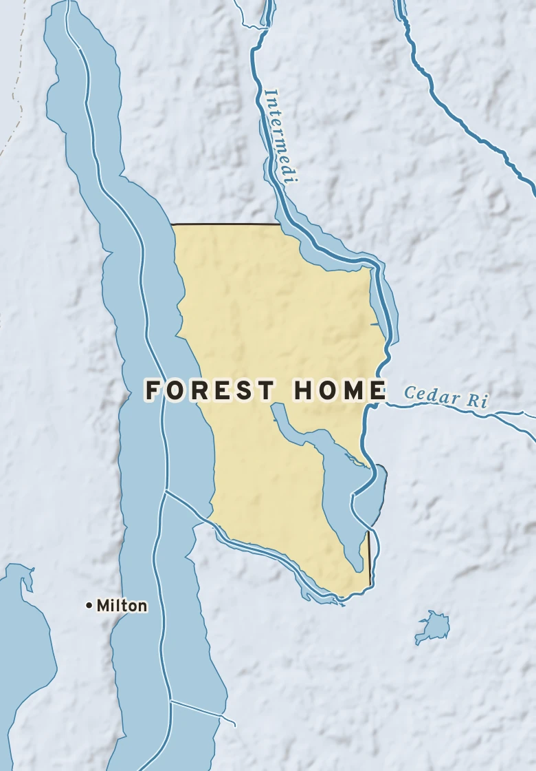 Atlas plate of Forest Home, Michigan.