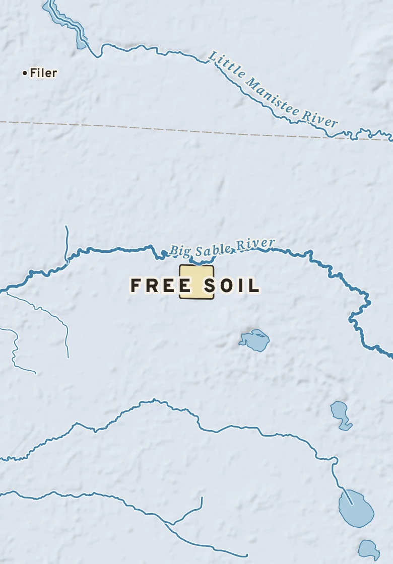Atlas plate of Free Soil, Michigan.