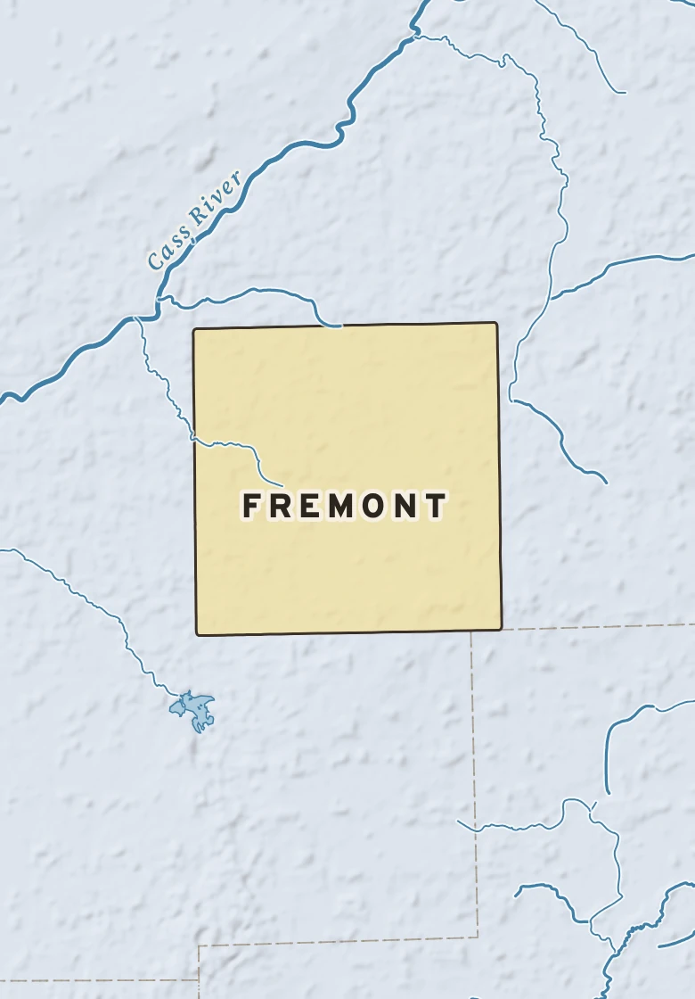 Atlas plate of Fremont, Michigan.