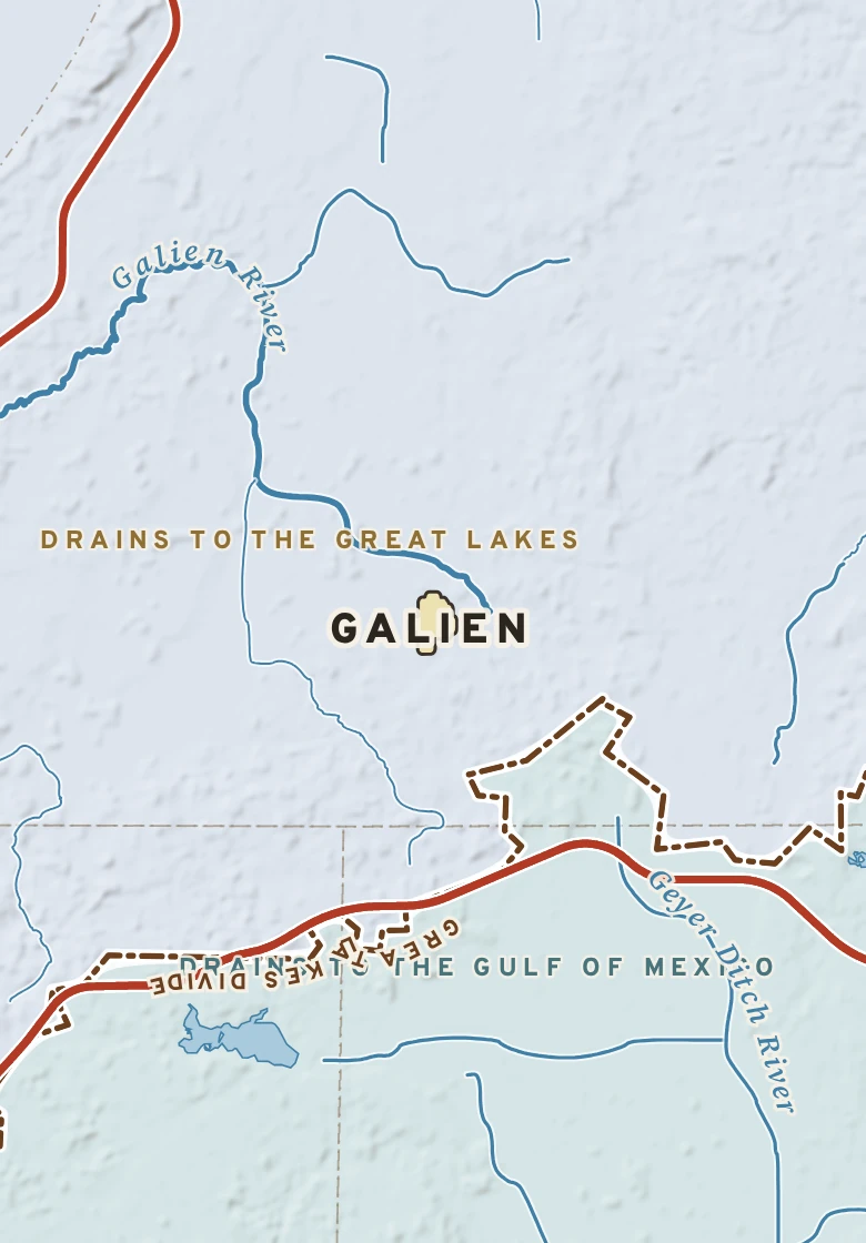 Atlas plate of Galien, Michigan.