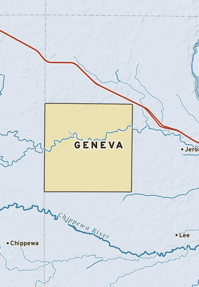Atlas plate of Geneva, Michigan.
