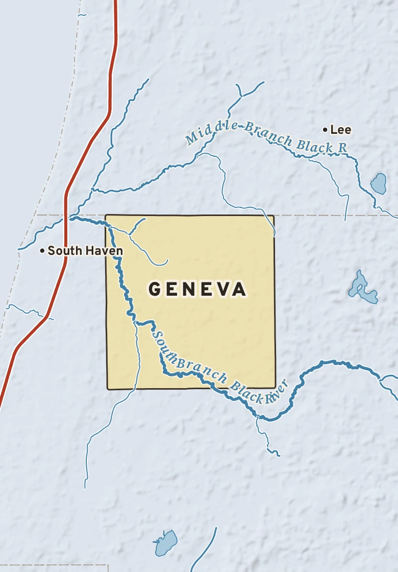 Atlas plate of Geneva, Michigan.