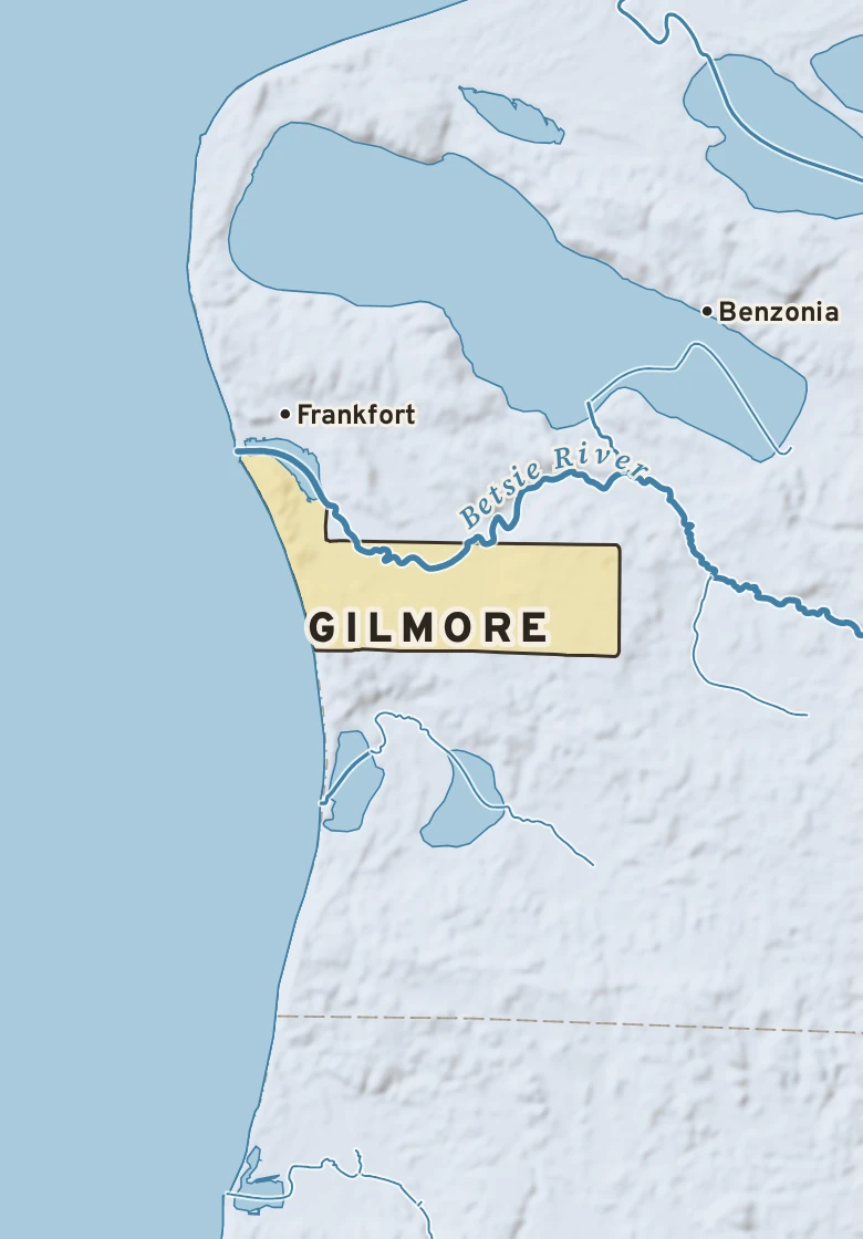 Atlas plate of Gilmore, Michigan.