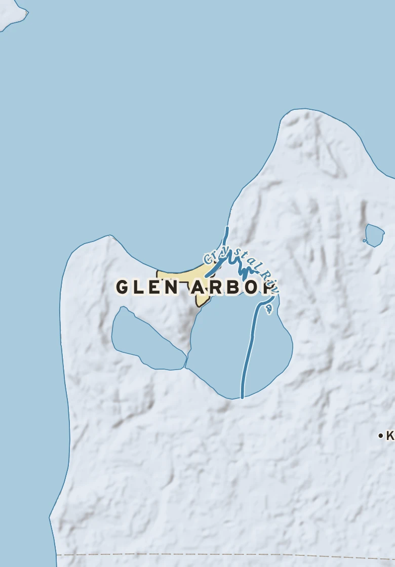 Atlas plate of Glen Arbor, Michigan.