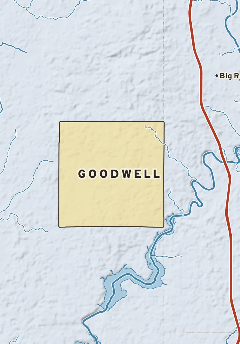 Atlas plate of Goodwell, Michigan.