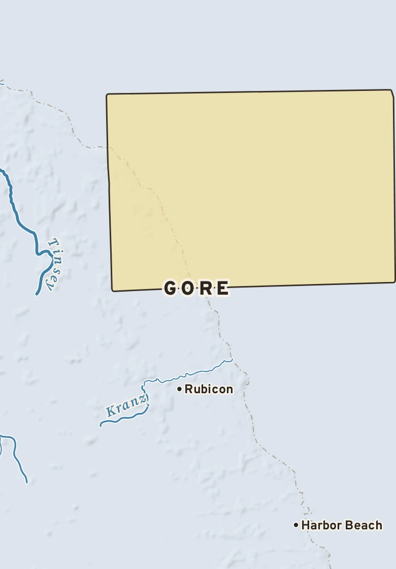 Atlas plate of Gore, Michigan.
