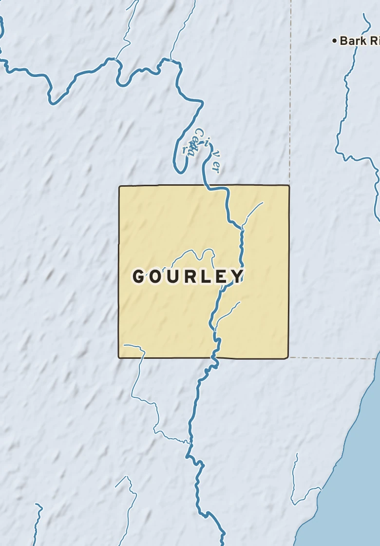 Atlas plate of Gourley, Michigan.
