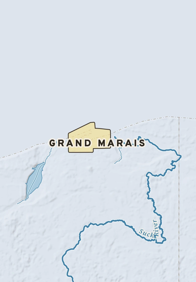 Atlas plate of Grand Marais, Michigan.