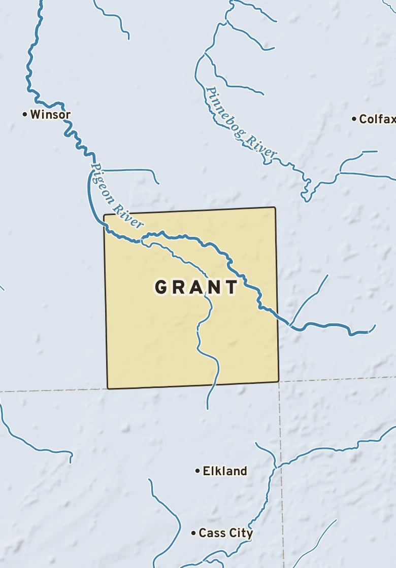 Atlas plate of Grant, Michigan.