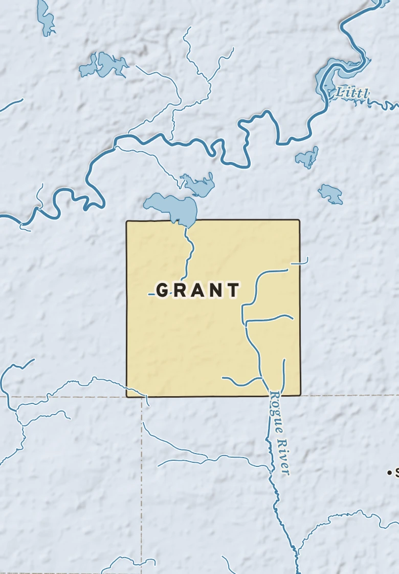 Atlas plate of Grant, Michigan.