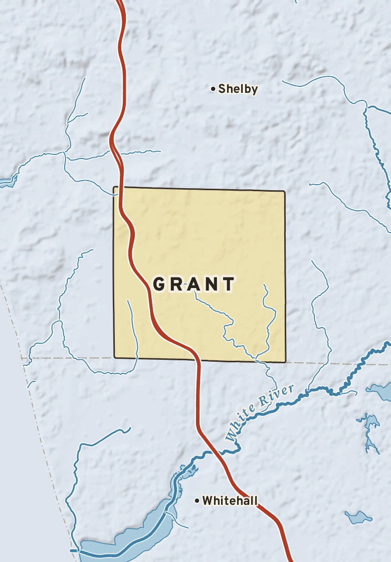 Atlas plate of Grant, Michigan.