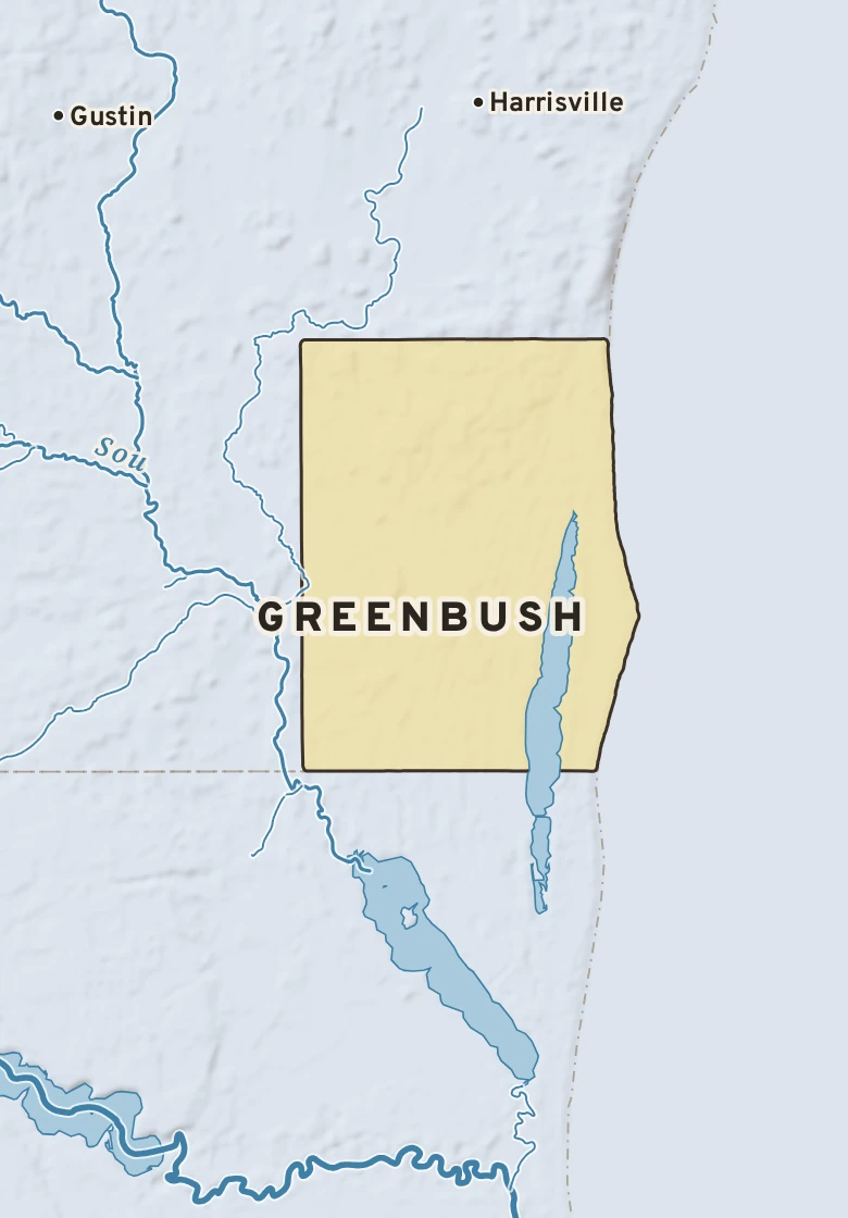 Atlas plate of Greenbush, Michigan.
