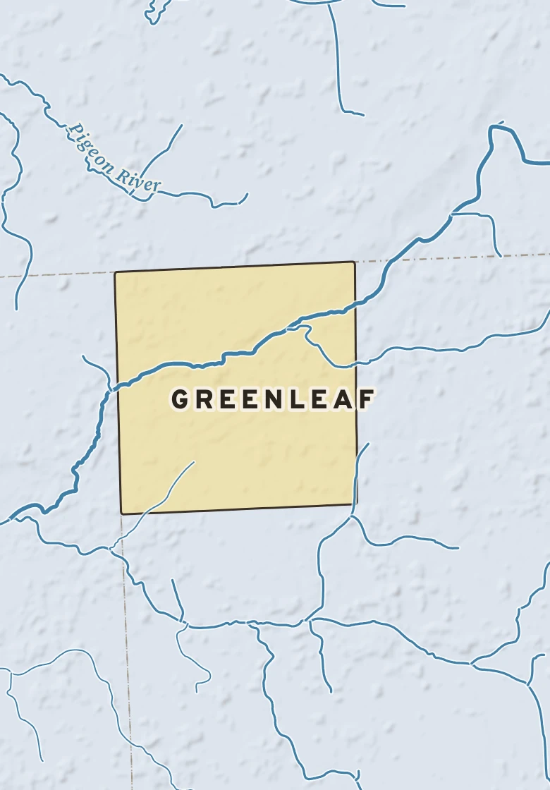 Atlas plate of Greenleaf, Michigan.