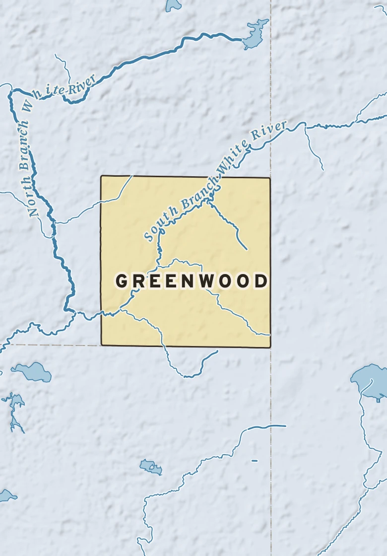 Atlas plate of Greenwood, Michigan.