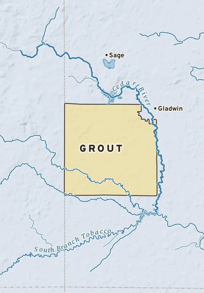 Atlas plate of Grout, Michigan.