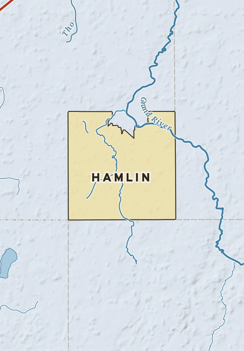 Atlas plate of Hamlin, Michigan.