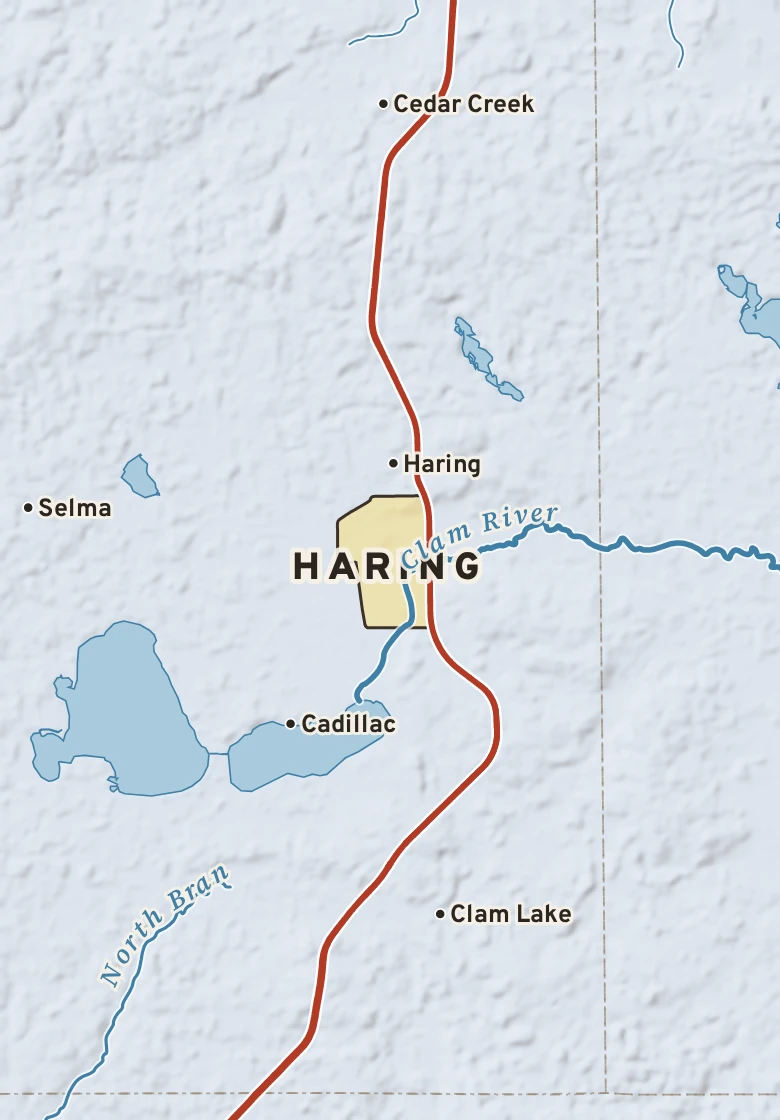 Atlas plate of Haring, Michigan.