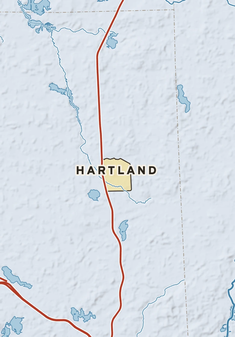 Atlas plate of Hartland, Michigan.