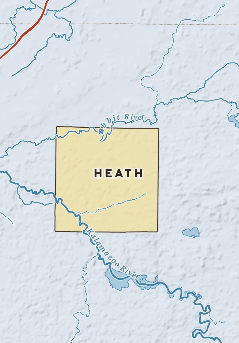 Atlas plate of Heath, Michigan.