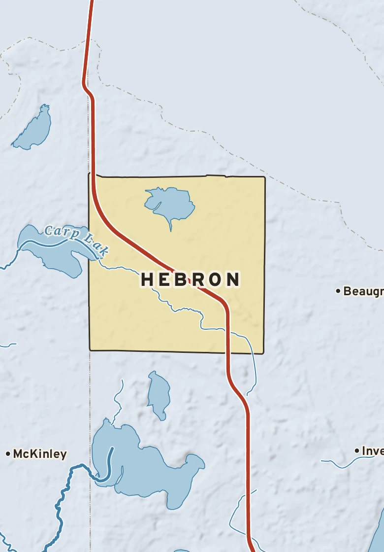 Atlas plate of Hebron, Michigan.