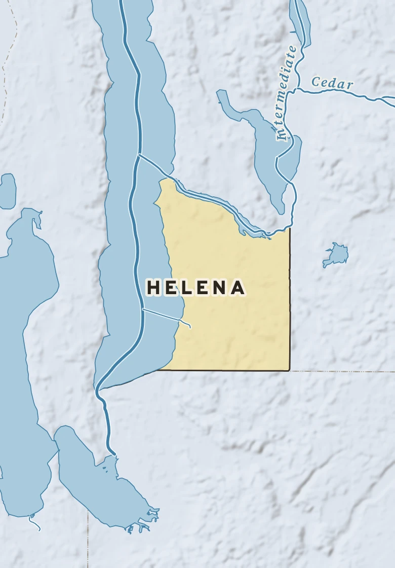 Atlas plate of Helena, Michigan.