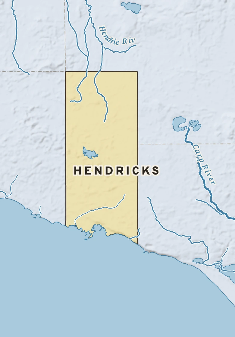 Atlas plate of Hendricks, Michigan.
