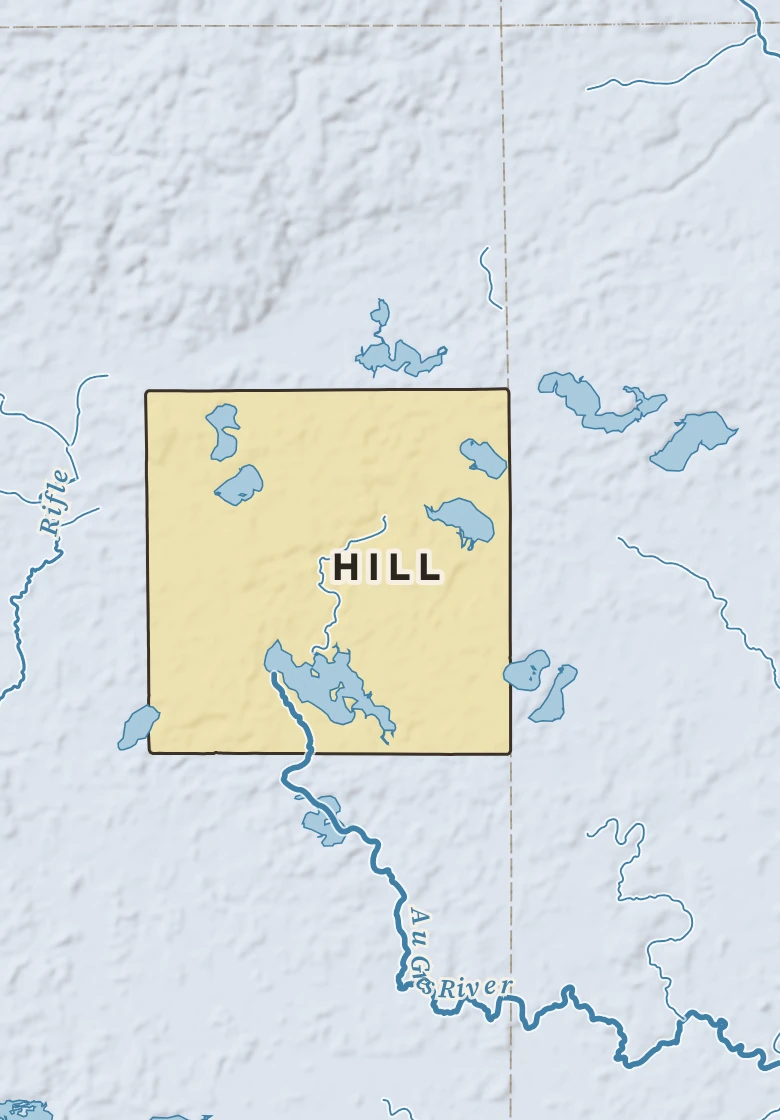 Atlas plate of Hill, Michigan.