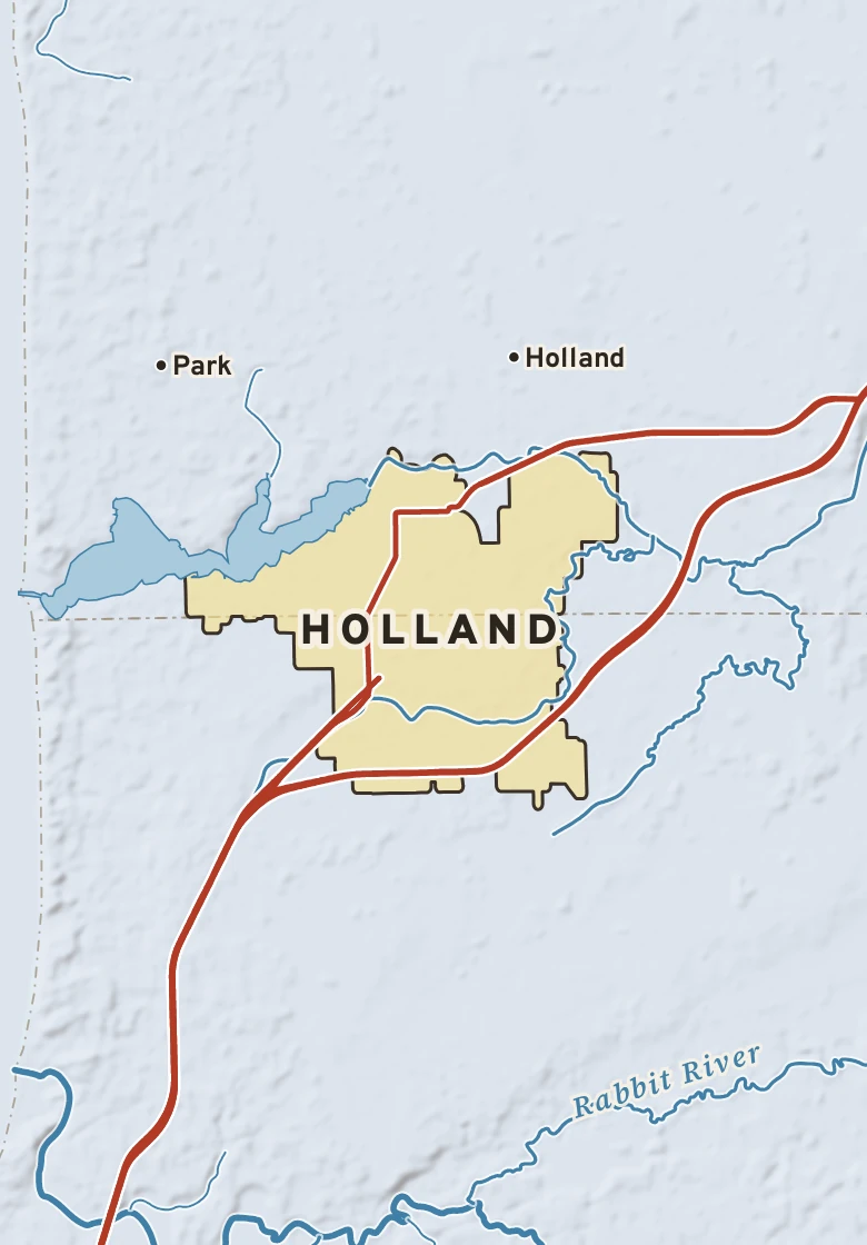 Atlas plate of Holland, Michigan.