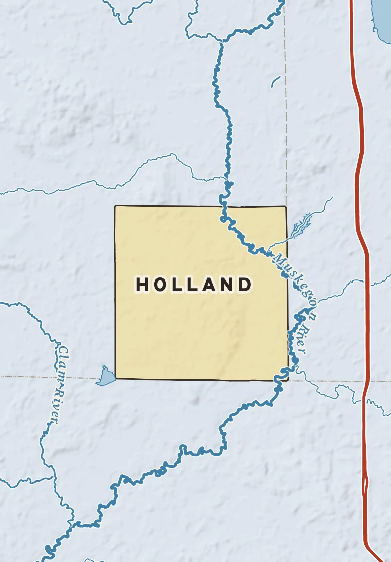 Atlas plate of Holland, Michigan.