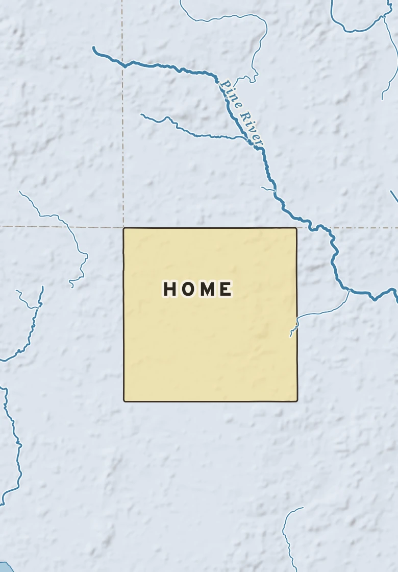 Atlas plate of Home, Michigan.