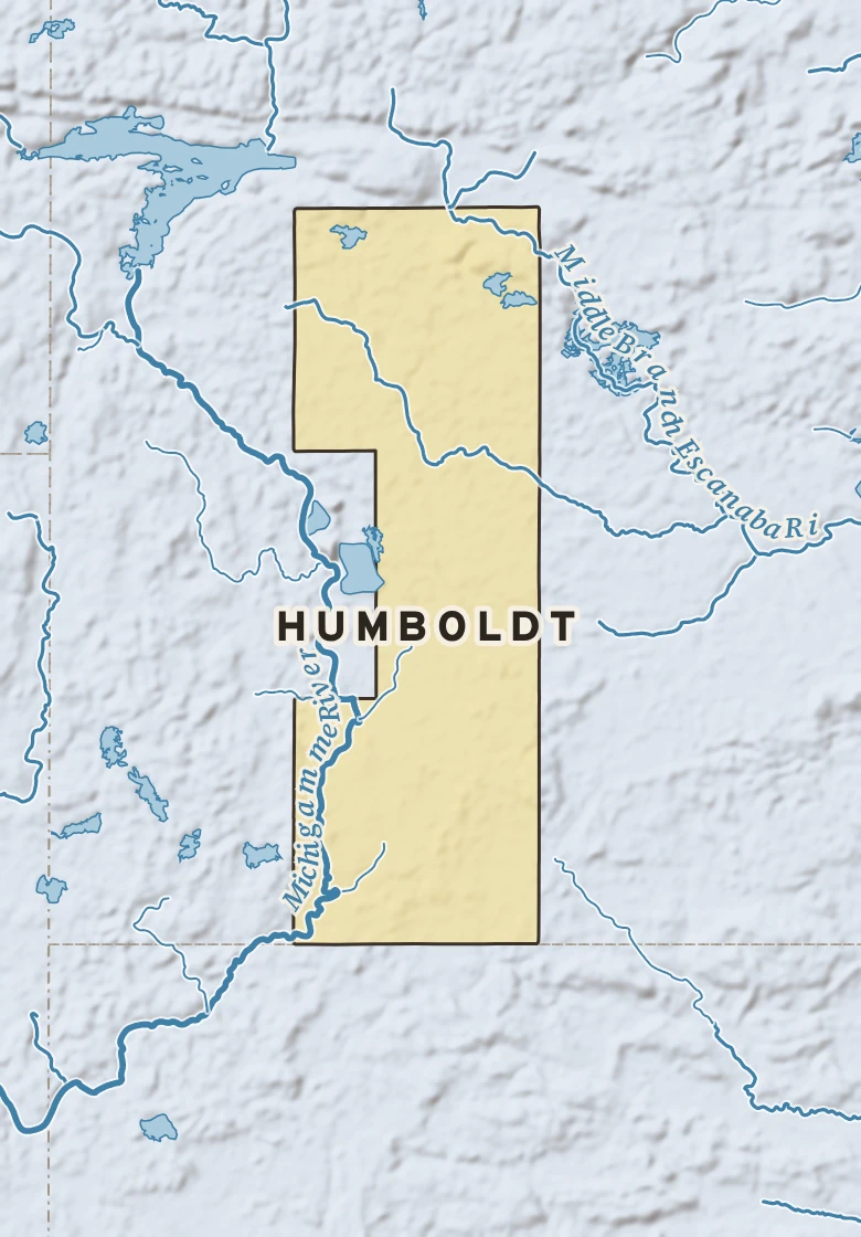 Atlas plate of Humboldt, Michigan.