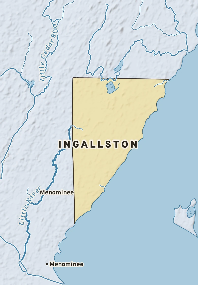 Atlas plate of Ingallston, Michigan.