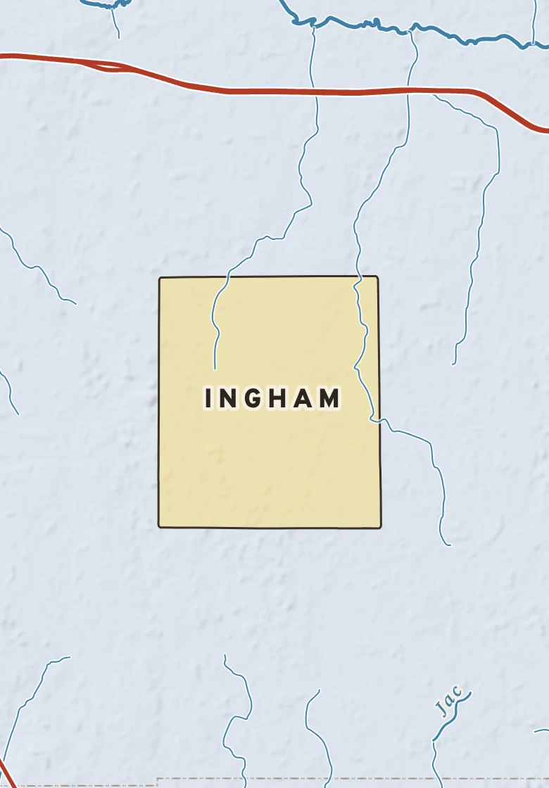 Atlas plate of Ingham, Michigan.