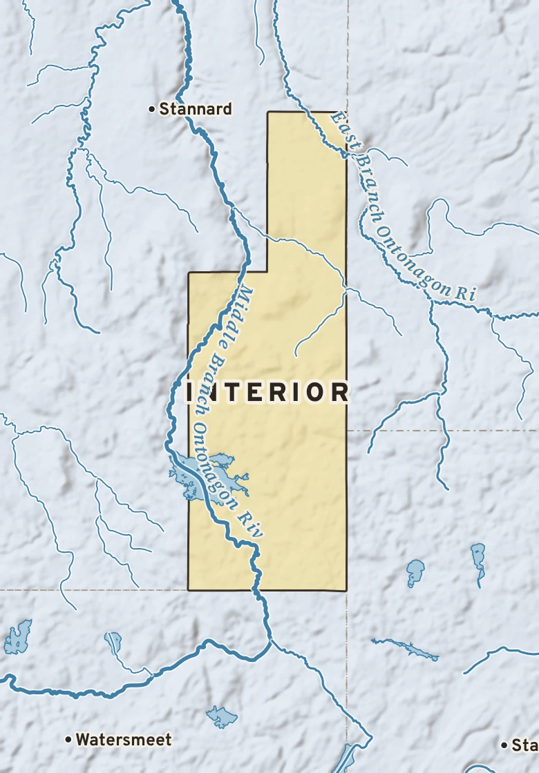Atlas plate of Interior, Michigan.