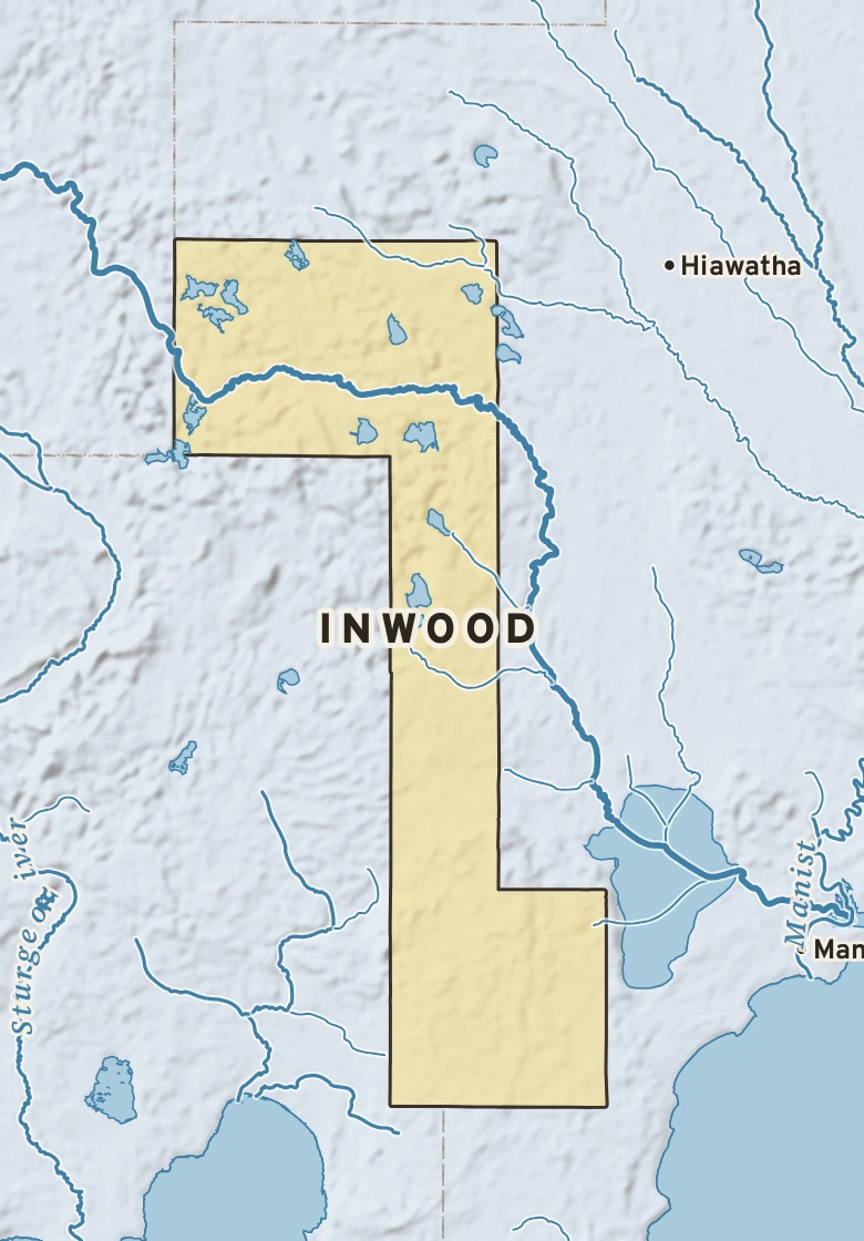 Atlas plate of Inwood, Michigan.