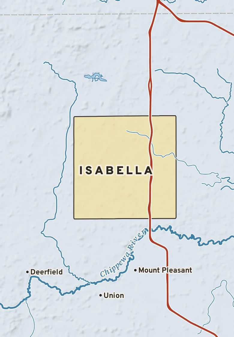 Atlas plate of Isabella, Michigan.