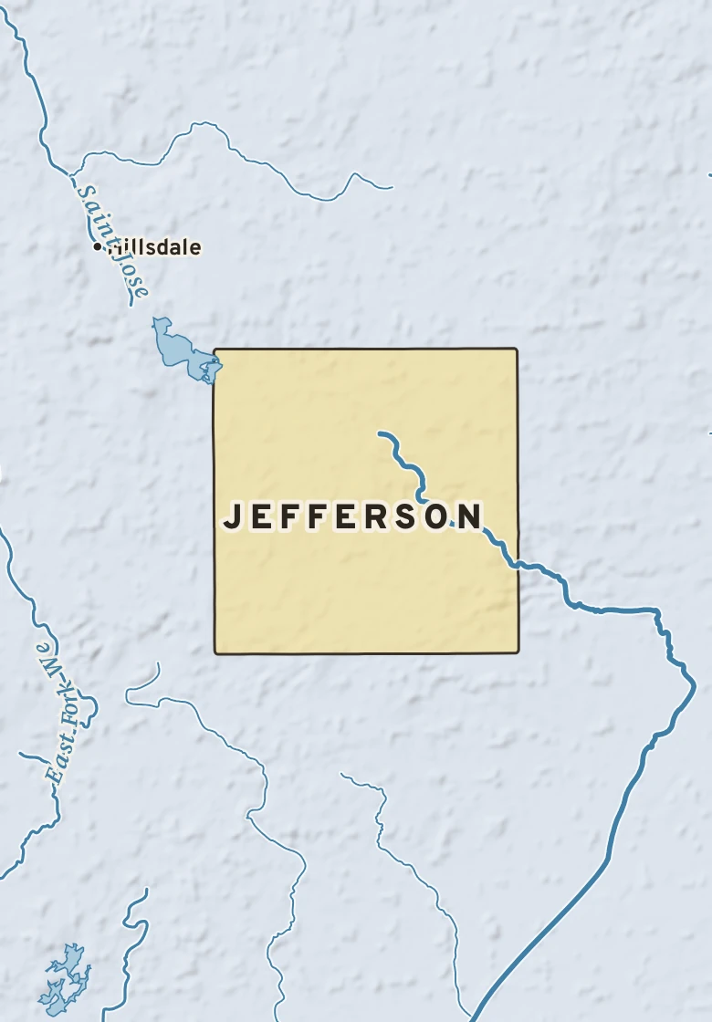 Atlas plate of Jefferson, Michigan.
