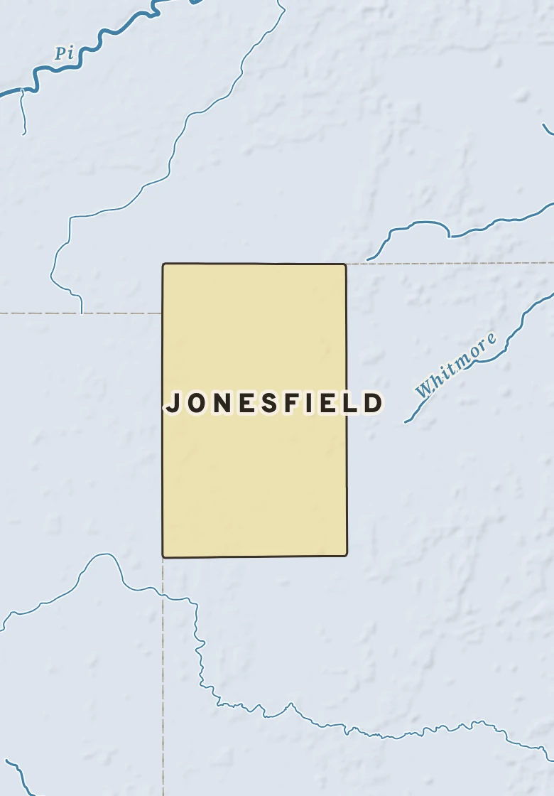 Atlas plate of Jonesfield, Michigan.