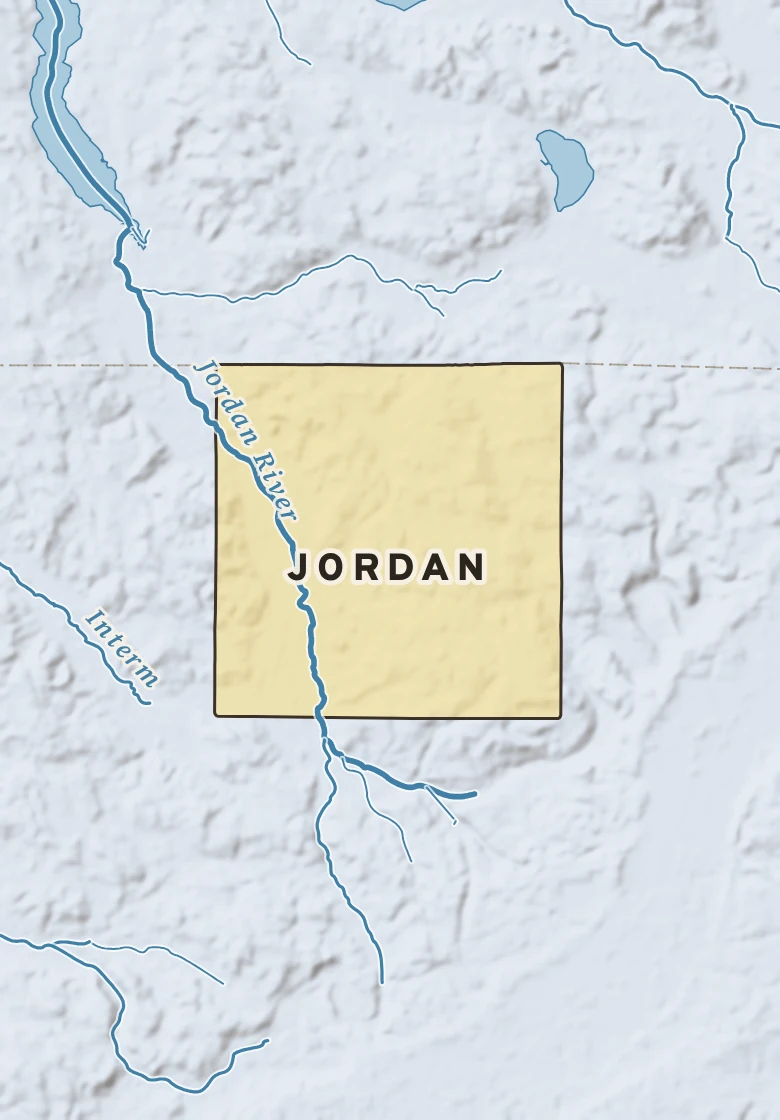 Atlas plate of Jordan, Michigan.