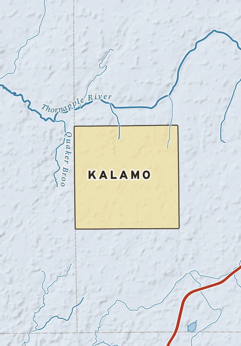 Atlas plate of Kalamo, Michigan.