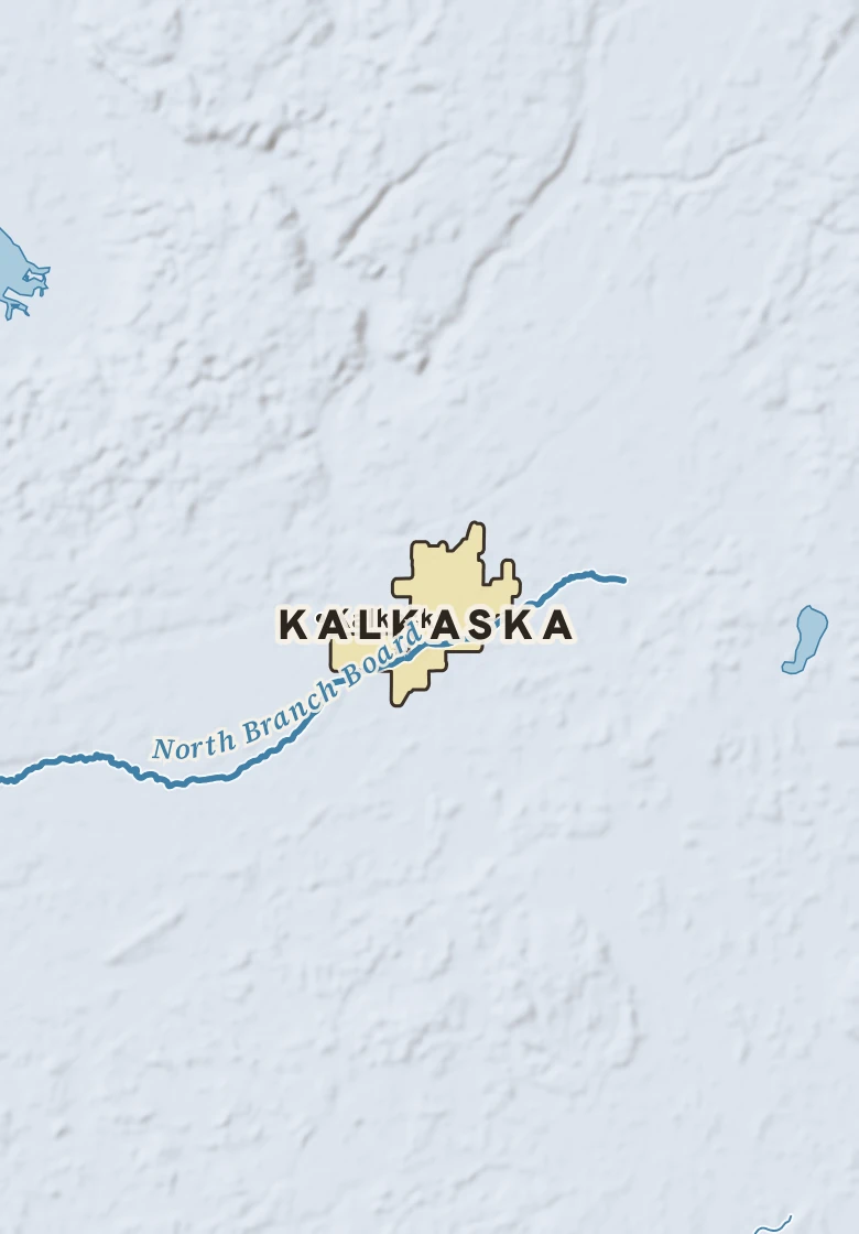 Atlas plate of Kalkaska, Michigan.